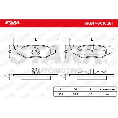 Bremsbeläge Satz Stark SKBP-0010261 SKBP-0010261 - foto 4