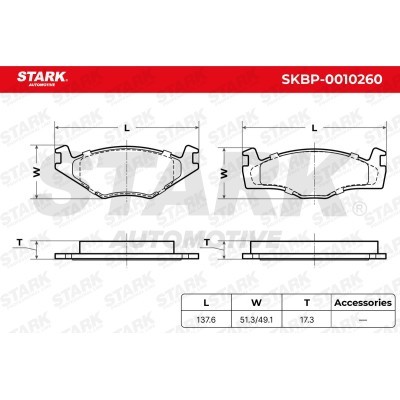 Bremsbeläge Satz Stark SKBP-0010260 SKBP-0010260 - foto 7