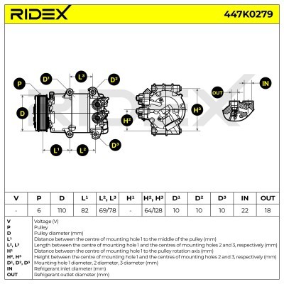 Kompressor, Klimaanlage FORD Fiesta Mk6 Hatchback 447K0279 - foto 8