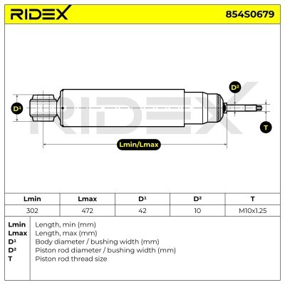 Stoßdämpfer RIDEX 854S0679 854S0679 - foto 6