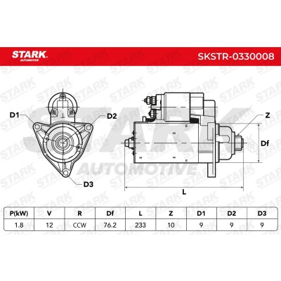 Anlasser Stark SKSTR-0330008 SKSTR-0330008 - foto 7