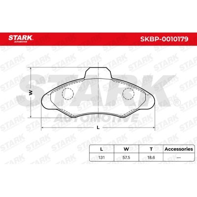 Bremsbeläge Satz Stark SKBP-0010179 SKBP-0010179 - foto 6