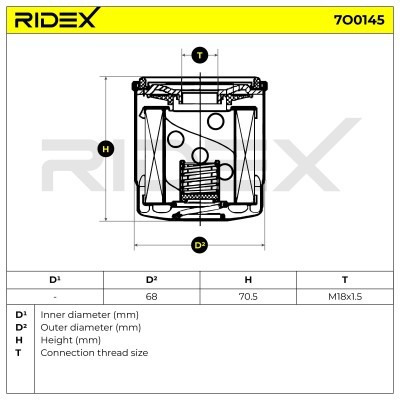Ölfilter RIDEX 7O0145 7O0145 - foto 5