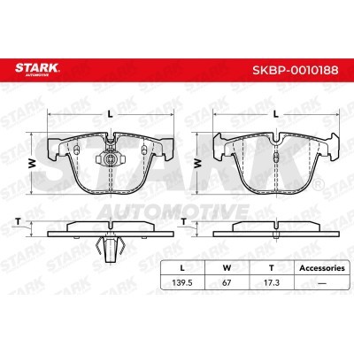 Bremsbeläge Satz Stark SKBP-0010188 SKBP-0010188 - foto 3