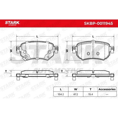 Bremsbeläge Satz Stark SKBP-0011945 SKBP-0011945 - foto 6