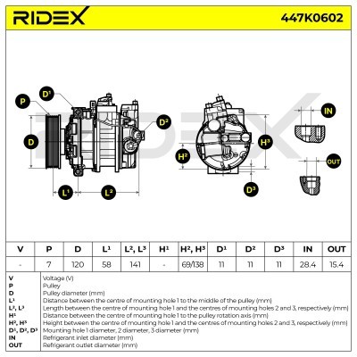 Kompressor, Klimaanlage 447K0602 - foto 7