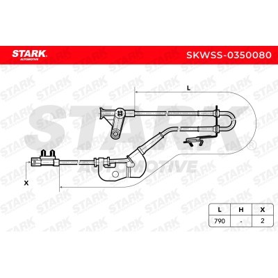 ABS Sensor Stark SKWSS-0350080 SKWSS-0350080 - foto 3