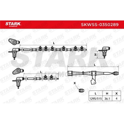 ABS Sensor Stark SKWSS-0350289 SKWSS-0350289 - foto 5