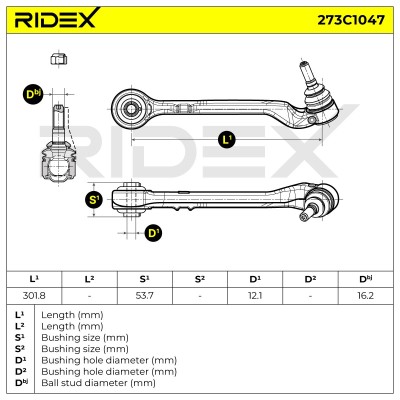 Querlenker RIDEX 273C1047 273C1047 - foto 6