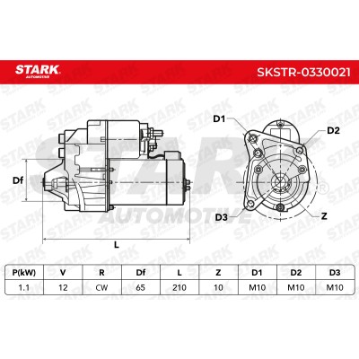 Anlasser Stark SKSTR-0330021 SKSTR-0330021 - foto 7