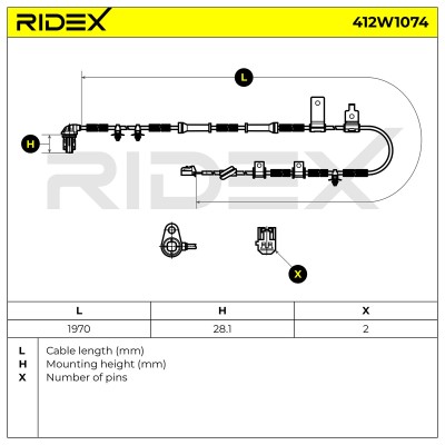 ABS Sensor RIDEX 412W1074 412W1074 - foto 6