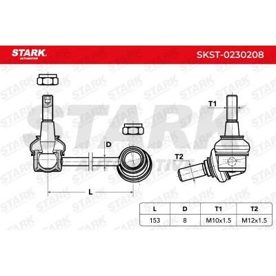 Stabilisator Stange Stark SKST-0230208 SKST-0230208 - foto 8