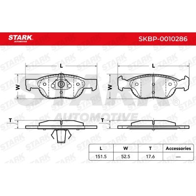Bremsbeläge Satz Stark SKBP-0010286 SKBP-0010286 - foto 6