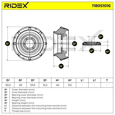 Stoßdämpferkissen Vorderachse RIDEX 1180S1016 1180S1016 - foto 5