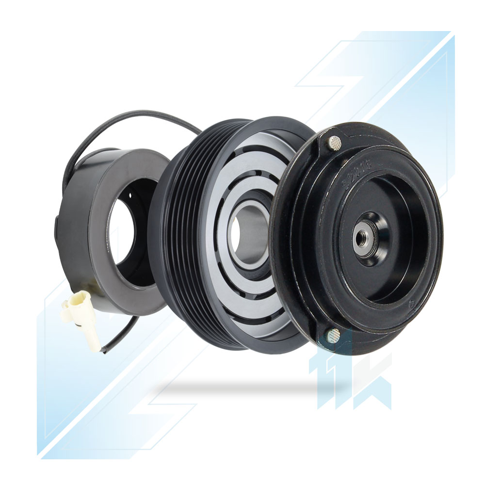 Klimakompressor Magnetkupplung (12V) DENSO 10PA17C 6PK (PV6) Ø125/Ø120 Jaguar 112D117605 - foto 1