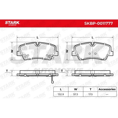 Bremsbeläge Satz Stark SKBP-0011777 SKBP-0011777 - foto 5