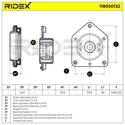 Stoßdämpferkissen Vorderachse RIDEX 1180S0132 1180S0132 - foto 5