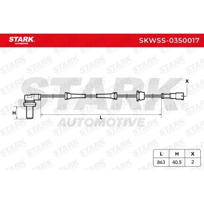 ABS Sensor Stark SKWSS-0350017 SKWSS-0350017 - foto 2