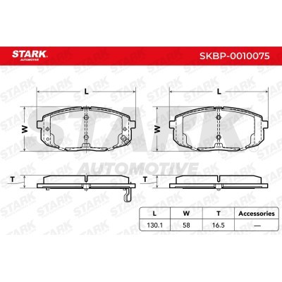 Bremsbeläge Satz Stark SKBP-0010075 SKBP-0010075 - foto 4