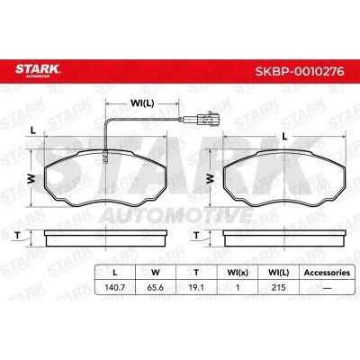 Bremsbeläge Satz Stark SKBP-0010276 SKBP-0010276 - foto 3