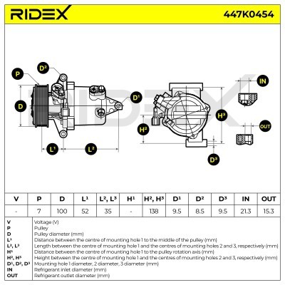 Kompressor, Klimaanlage NISSAN JUKE 447K0454 - foto 7