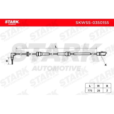 ABS Sensor Stark SKWSS-0350155 SKWSS-0350155 - foto 5
