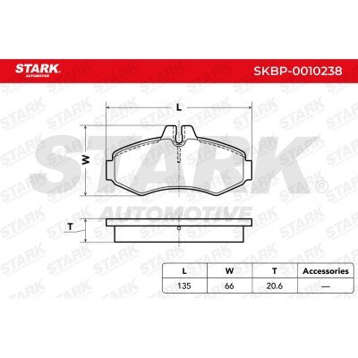 Bremsbeläge Satz Stark SKBP-0010238 SKBP-0010238 - foto 3