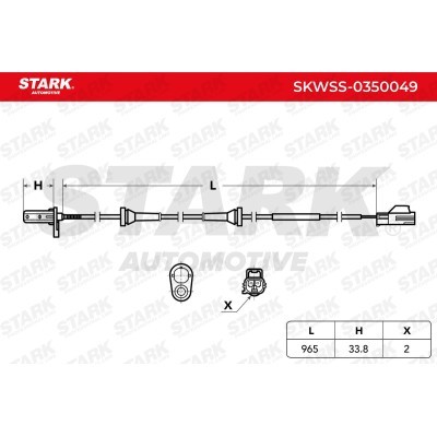 ABS Sensor Stark SKWSS-0350049 SKWSS-0350049 - foto 3