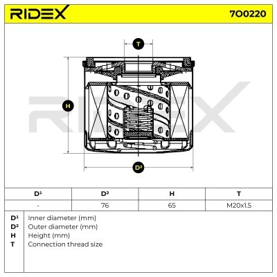 Ölfilter RIDEX 7O0220 7O0220 - foto 5