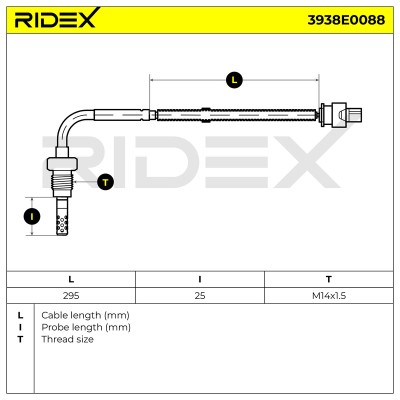 Abgastemperatursensor RIDEX 3938E0088 3938E0088 - foto 6