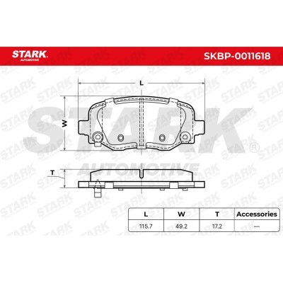 Bremsbeläge Satz Stark SKBP-0011618 SKBP-0011618 - foto 5