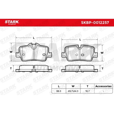 Bremsbeläge Satz Stark SKBP-0012257 SKBP-0012257 - foto 5
