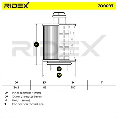 Ölfilter RIDEX 7O0097 7O0097 - foto 7