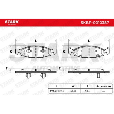 Bremsbeläge Satz Stark SKBP-0010387 SKBP-0010387 - foto 3