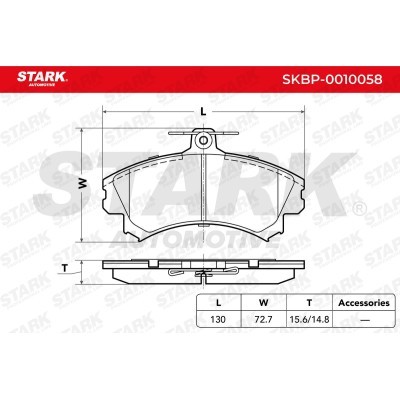 Bremsbeläge Satz Stark SKBP-0010058 SKBP-0010058 - foto 7