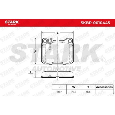 Bremsbeläge Satz Stark SKBP-0010445 SKBP-0010445 - foto 3