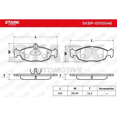 Bremsbeläge Satz Stark SKBP-0010046 SKBP-0010046 - foto 3