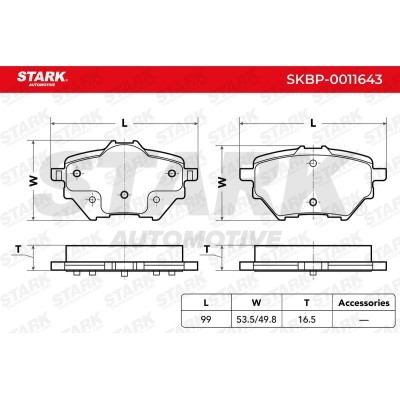 Bremsbeläge Satz Stark SKBP-0011643 SKBP-0011643 - foto 4