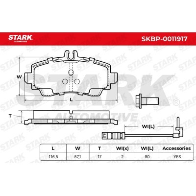 Bremsbeläge Satz Stark SKBP-0011917 SKBP-0011917 - foto 6