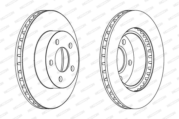 Vordere Bremsscheibe FERODO DDF1471 DDF1471 - foto 2