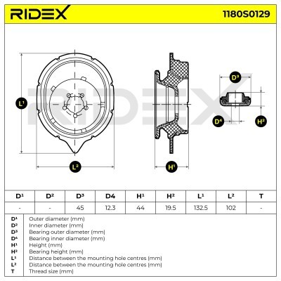 Stoßdämpferkissen Vorderachse RIDEX 1180S0129 1180S0129 - foto 5