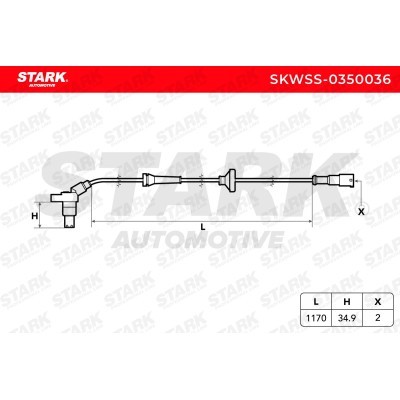 ABS Sensor Stark SKWSS-0350036 SKWSS-0350036 - foto 2