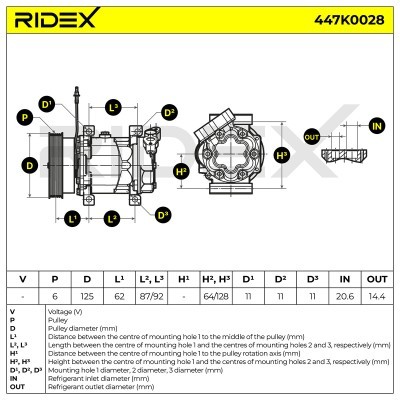 Kompressor, Klimaanlage RENAULT 447K0028 - foto 6