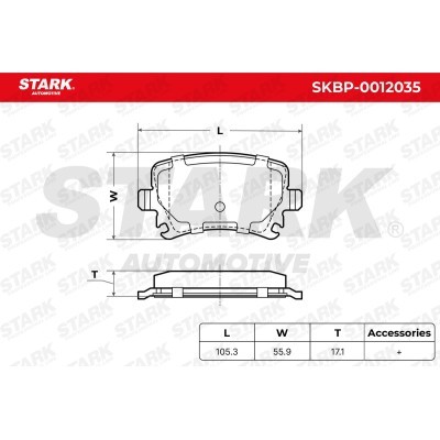 Bremsbeläge Satz Stark SKBP-0012035 SKBP-0012035 - foto 6