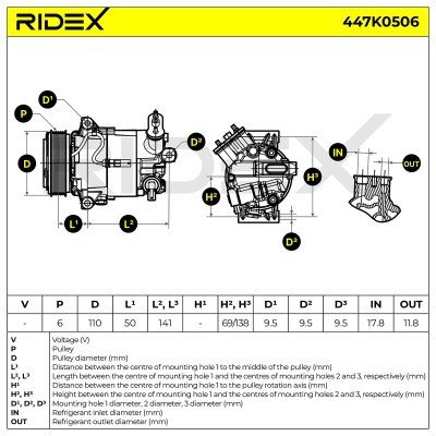 Kompressor, Klimaanlage 447K0506 - foto 5