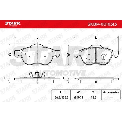 Bremsbeläge Satz Stark SKBP-0010313 SKBP-0010313 - foto 4