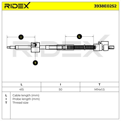 Abgastemperatursensor RIDEX 3938E0252 3938E0252 - foto 5