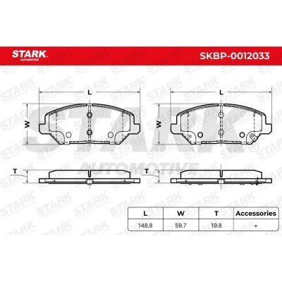 Bremsbeläge Satz Stark SKBP-0012033 SKBP-0012033 - foto 5