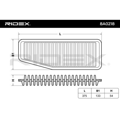 Luftfilter RIDEX 8A0218 8A0218 - foto 6