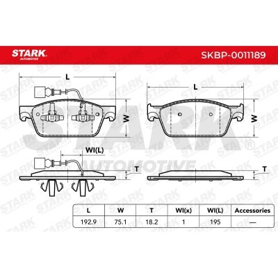 Bremsbeläge Satz Stark SKBP-0011189 SKBP-0011189 - foto 3